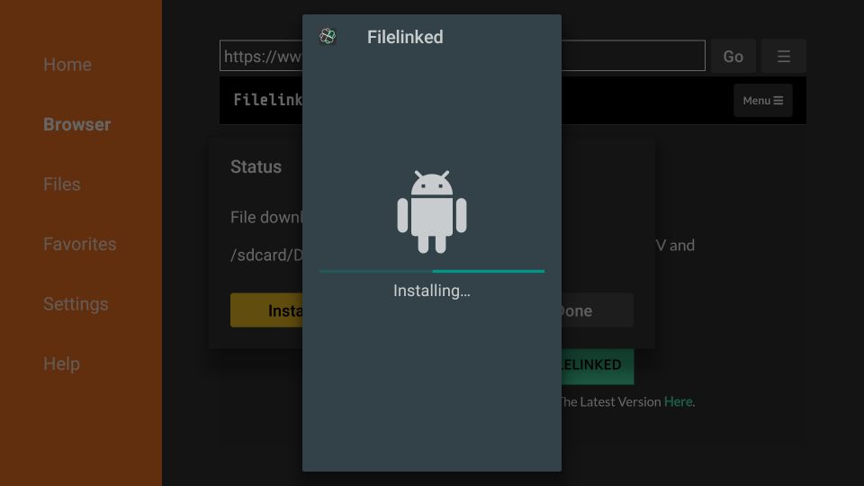 how to get FileLinked on Amazon FireStick