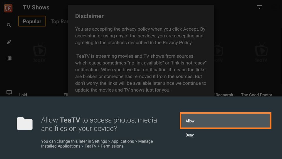 download TeaTV on FireStick