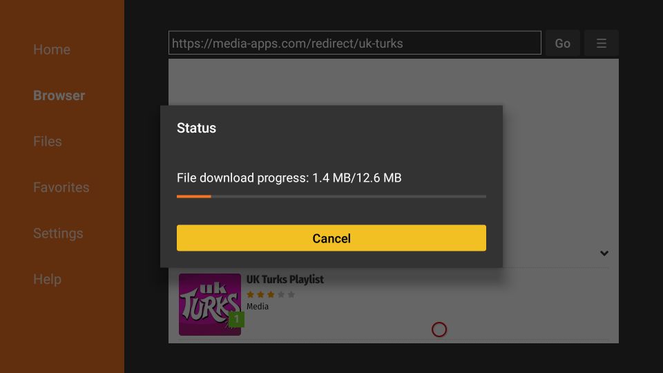 UK Turks App on FireStick 