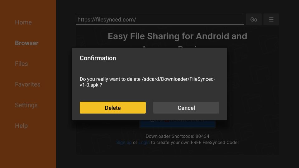 how to get FileSynced on Amazon FireStick