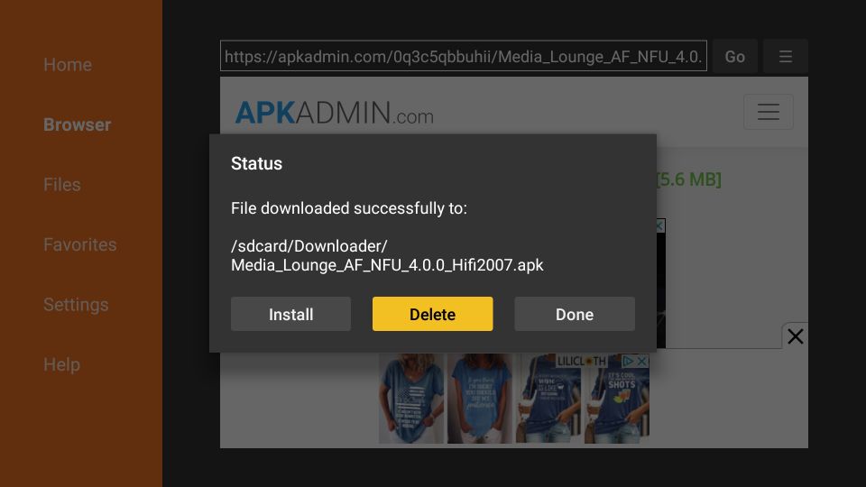 how to install Media Lounge APK on FireStick