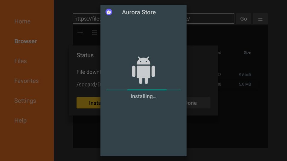 Aurora Store on FireStick 