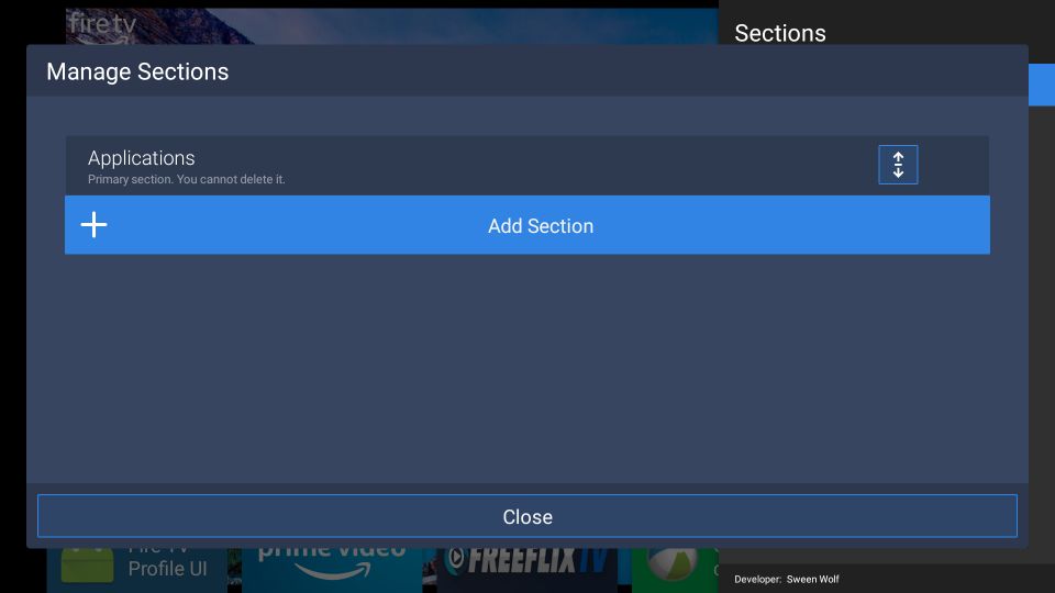 click Add Section