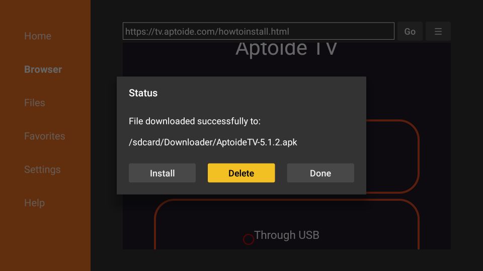 how to use Aptoide TV on FireStick