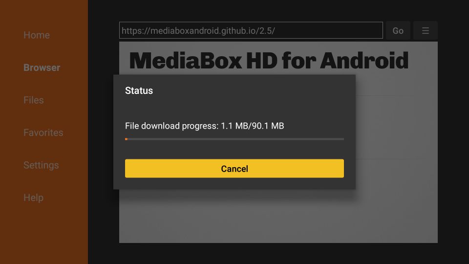 how to use MediaBox HD on FireStick