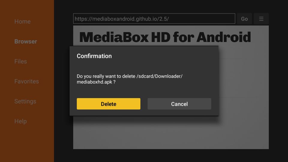 how to install MediaBox HD on FireStick