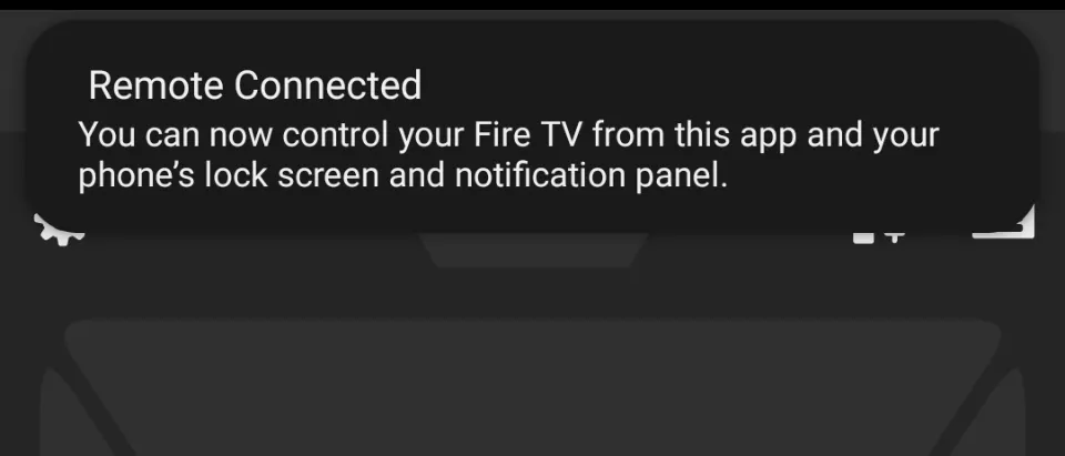 Wait for the FireStick app to pair up with the FireStick device