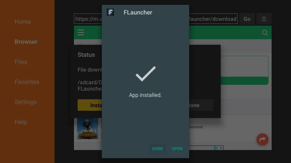 how to use FLauncher on FireStick