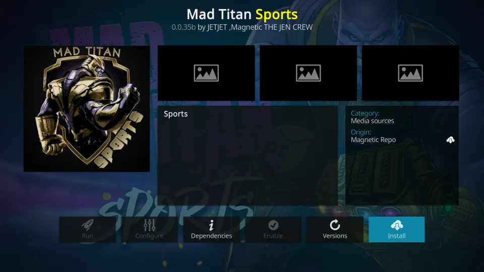 how to install Mad Titan Sports Addon on Kodi