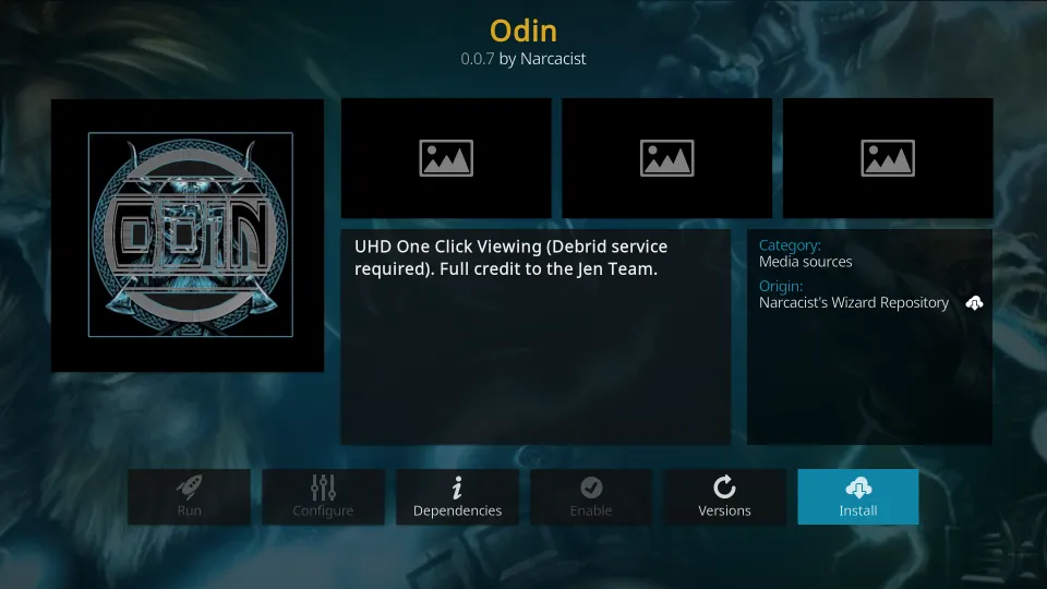 Get Odin Kodi Addon 