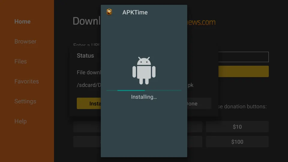 steps to install APKTime on Fire TV Stick