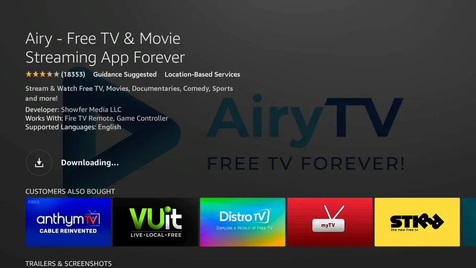 AiryTV for FireStick