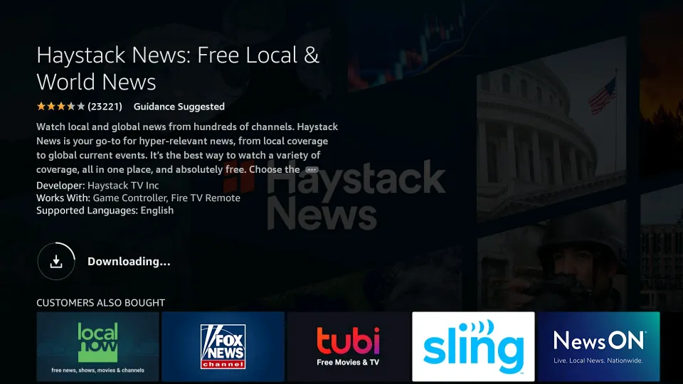 download Haystack News on FireStick