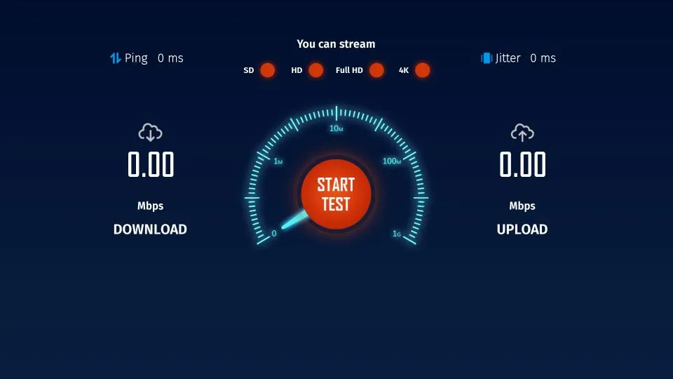 Internet speed test app