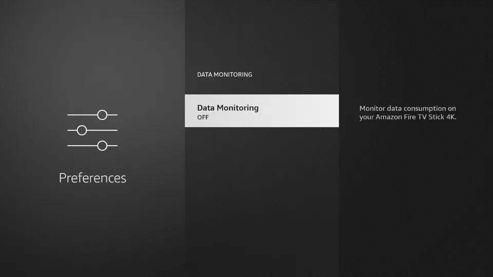 Hit Data Monitoring once again to switch off data monitoring