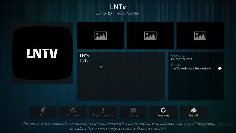 LNTV Live TV addon