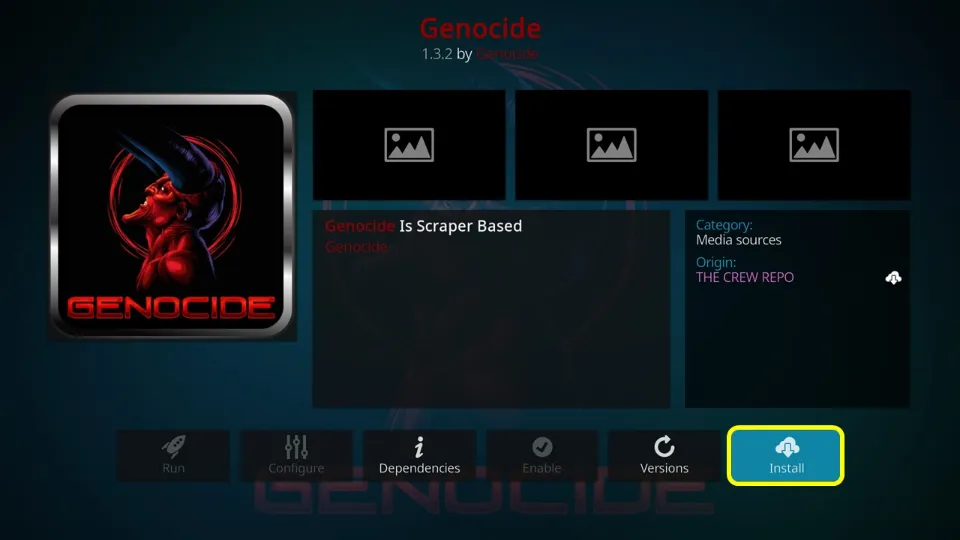 how to install Genocide Addon on Kodi