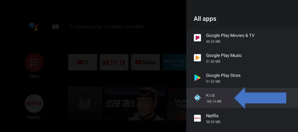 Uninstall Kodi Builds on Android TV box 