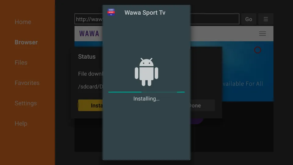 how to use Wawa Sport TV on FireStick