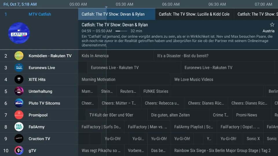 channel guide