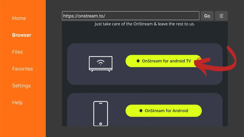 Hit OnStream for android TV