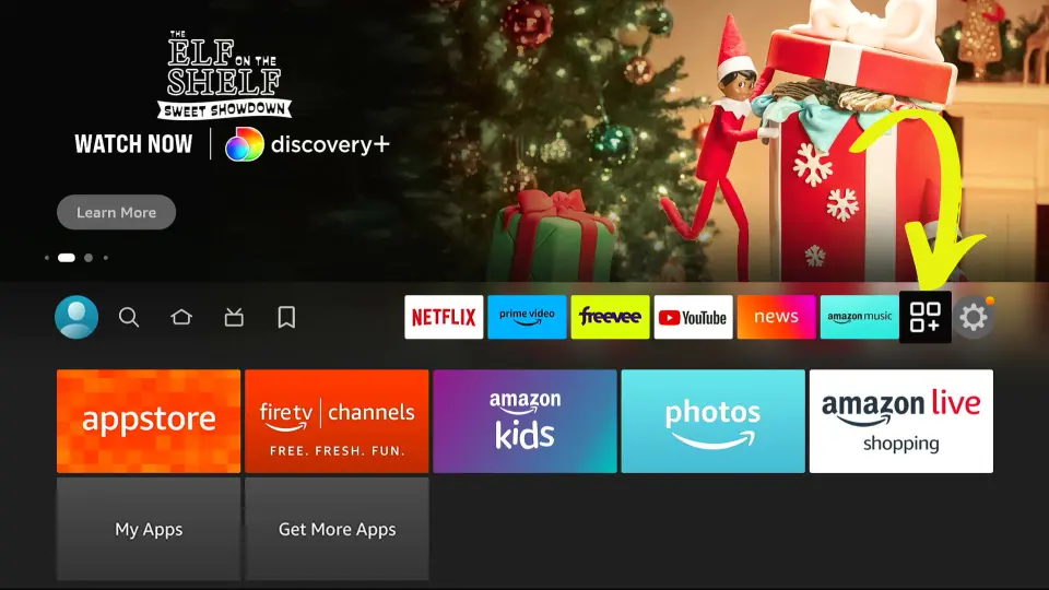 Click the Apps Icon from the FireStick Home Screen